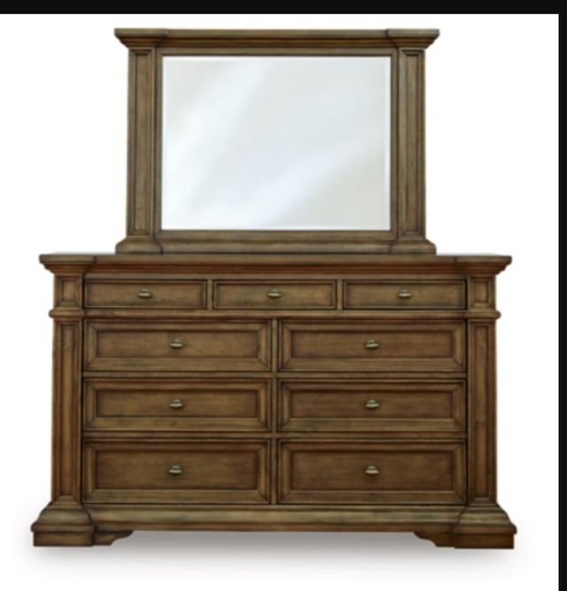 Signature Design by Ashley® Channley Brown Dresser and Mirror-1