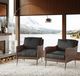 Jofran Inc. Karma Gray/Slate Accent Chair-1