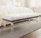 Jofran Inc. Brianna Snow Upholstered Bench-1