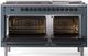 Ilve® Nostalgie II Series 60" Blue Grey Pro Style Dual Fuel Range-1