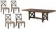 Elements International Franklin 5-Piece Chestnut Dining Set-0