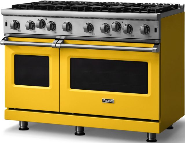 Viking® 5 Series 48” Daffodil Pro Style Natural Gas Range-2