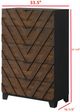 Crown Mark Zane Black/Brown Chest-2