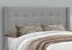 Monarch Specialties Inc. Grey Linen Queen Bed-1