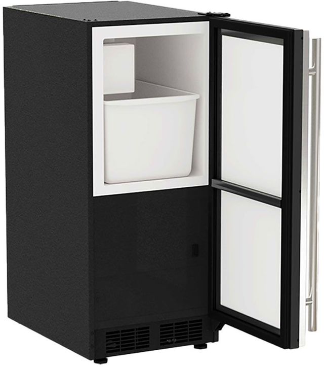 Marvel 15" 25 lb. Stainless Steel Crescent Ice Maker-1