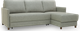 Luonto® Furniture Pint 2-Piece Gray Right-Arm Facing Full Sofa Sleeper Sectional and Chaise-1