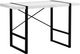 Monarch Specialties Inc. 48"L White and Black Metal Computer Desk-2