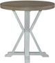 Liberty Furniture Summerville Gray End Table with Soft White Wash Base-1