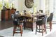 Homelegance® Bayshore Burnished Oak Swivel Counter Chair-1