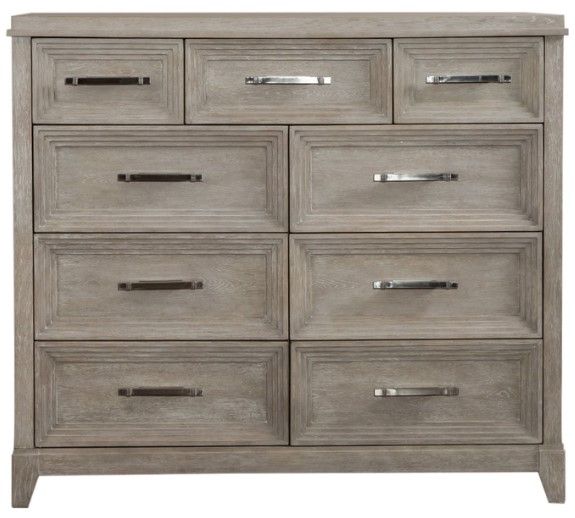 Liberty Furniture Belmar Silver Champagne/Washed Taupe Bureau Dresser-2