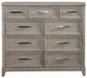 Liberty Furniture Belmar Silver Champagne/Washed Taupe Bureau Dresser-2