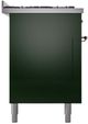 Ilve® Nostalgie II Series 60" Emerald Green Pro Style Dual Fuel Range-2