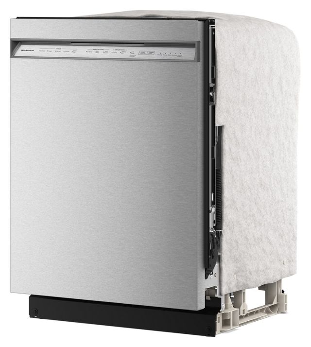 KitchenAid® 24" PrintShield™ Stainless Steel Front Control Built-In Dishwasher with 40+ Total Wash Jets-1