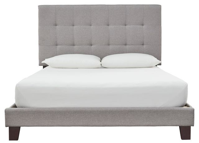 Signature Design by Ashley® Adelloni Gray Queen Upholstered Bed-1
