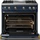 Viking® 5 Series 36" Slate Blue Pro Style Gas (NG) Range with Brushed Brass Trim-1