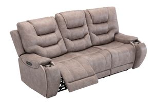 Canyon Grey Power Reclining Sofa with Power Headrest