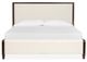 Magnussen Home® Rowan Beige/Espresso Brown King Upholstered Panel Bed-1