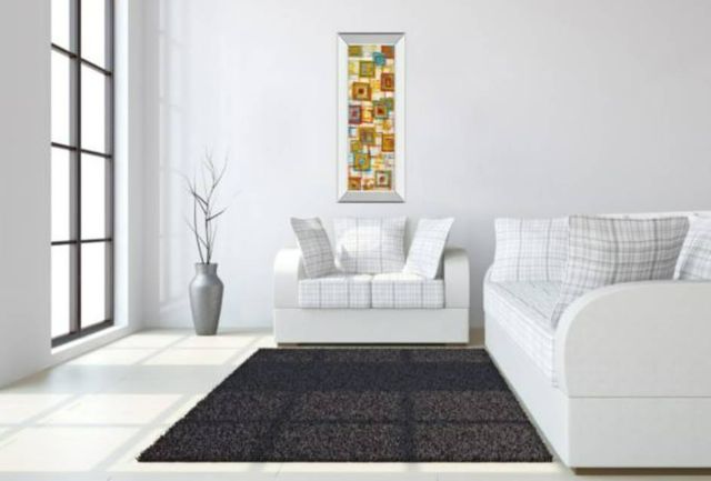 Classy Art Square Abstract Mirror Framed Wall Art-3