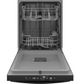 GE® 24" Black Top Control Built-In Dishwasher-2