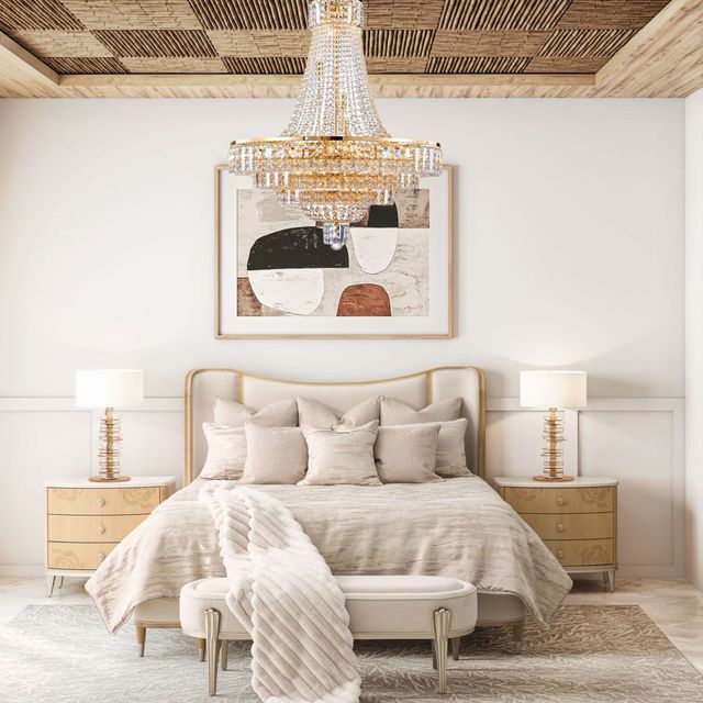 Michael Amini® Luxe Lumiere Gold 21-Light Chandelier-1