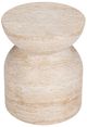 Classic Home Ridgewood Beige Concrete/Fiber Glass Outdoor Stool-2