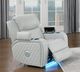 ACME Furniture Elonzo Light Gray Power Recliner with Power Headrest-1