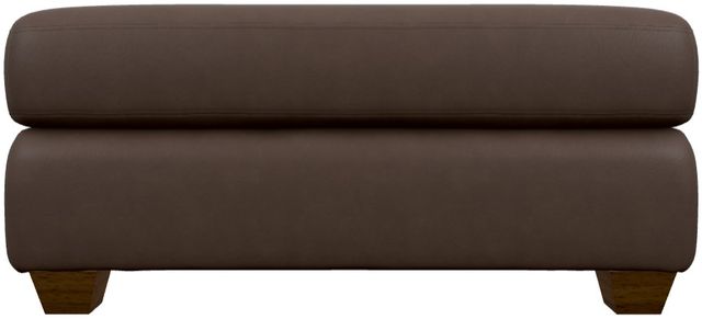 La-Z-Boy® Charlie Cognac Leather Ottoman-1