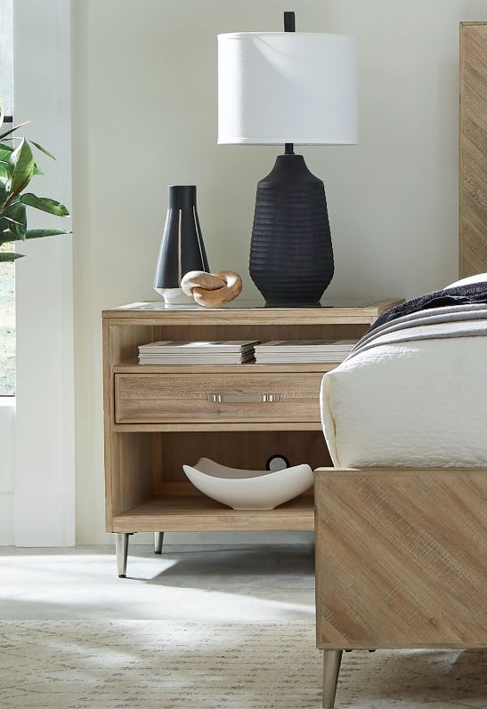 aspenhome® Maddox Biscotti 1-Drawer Nightstand-1