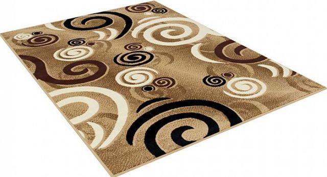 Furniture of America® Blitar Brown 5'x7' Area Rug-1