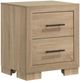 Coaster® Arielle 4-Piece Light Oak/Light Tan Queen Panel Bedroom Set-3