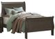 Mazin Furniture Mayville Stained Gray Twin Sleigh Bed-1