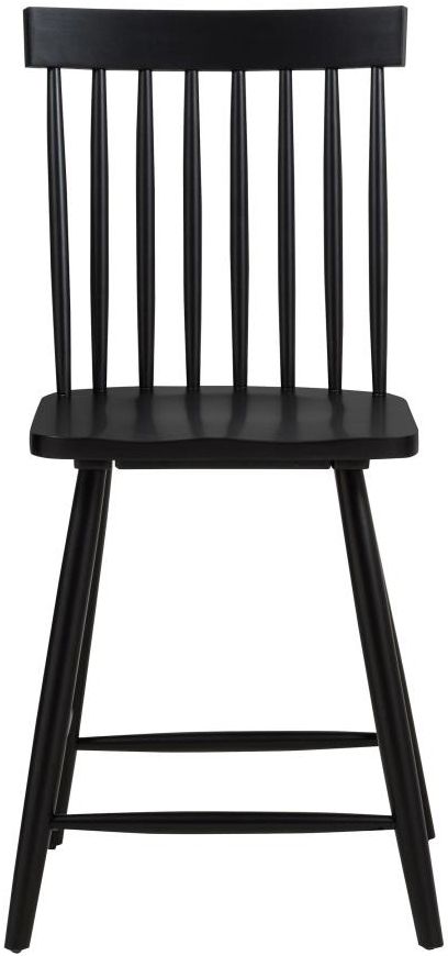 Coaster® Andrews 5-Piece Black/Light Ash Round Counter Dining Set-4