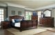 Elements International Cameron Cherry King Sleigh Bed-1
