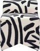 TOV Furniture Pippa Black/White Accent Stool-3