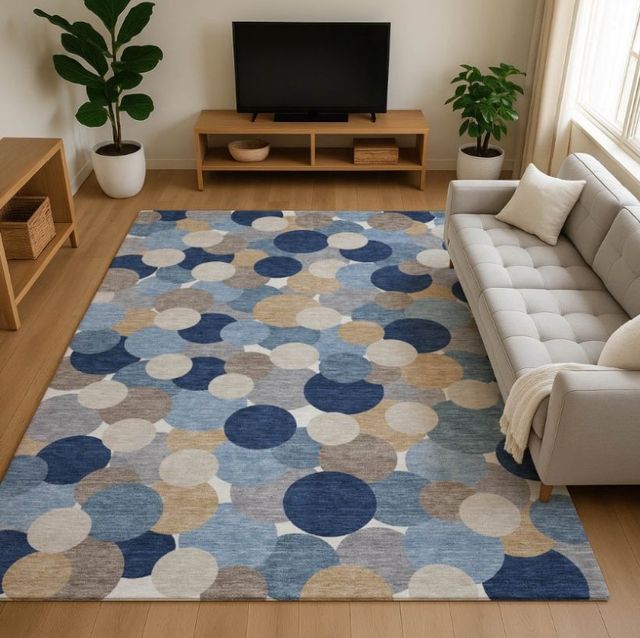 Dalyn™ Rug Company Kenner KN9 Blue 5'x8' Area Rug-1