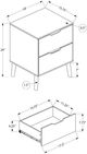 Monarch Specialties Inc. Black End Table -1
