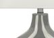 Monarch Specialties Inc. Grey Ceramic Table Lamp with Ivory Shade-2