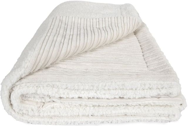 CordaRoy's® XL Ecru Terry Corduroy Throw Blanket-0