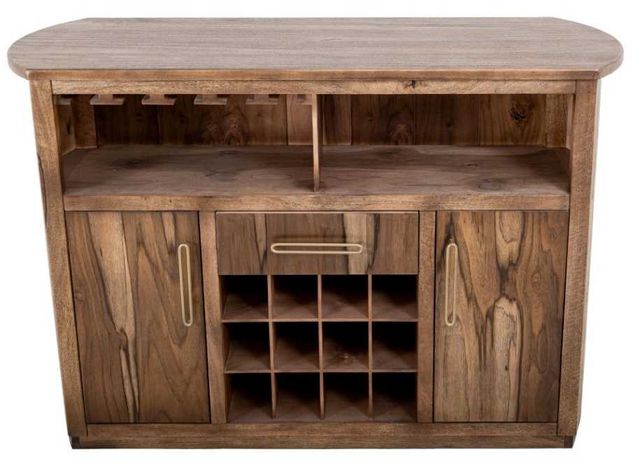 International Furniture Direct Balam Stained Brown Bar-3