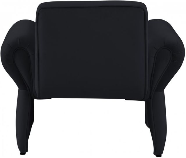 Meridian Furniture Fleurette Black Velvet Accent Chair-2