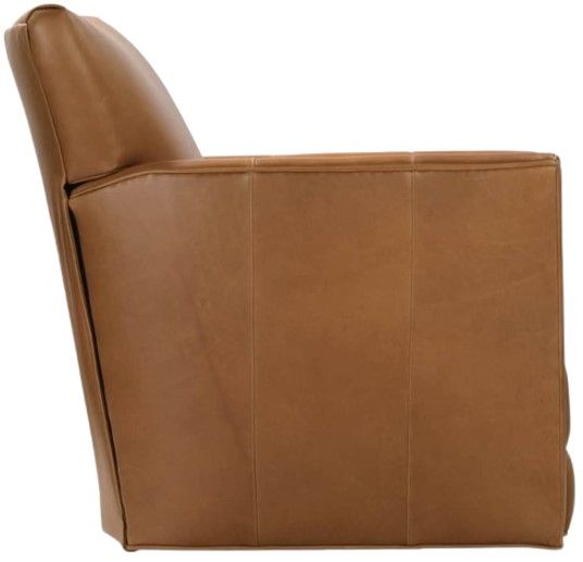 Rowe® Customizable Times Square Leather Manual Swivel Recliner-4