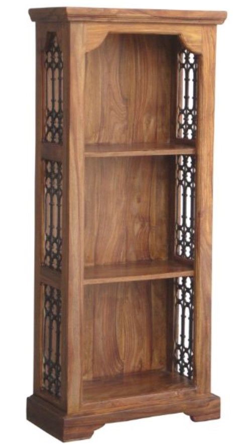Jaipur Furniture Ganga Ring Jali Brown Small Bookcase-0