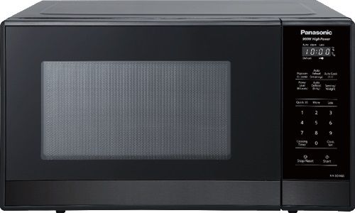 Panasonic 0.9 Cu. Ft. Black Compact Countertop Microwave-0