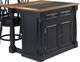 homestyles® Monarch Black/Black Granite/Distressed Oak Kitchen Island-1