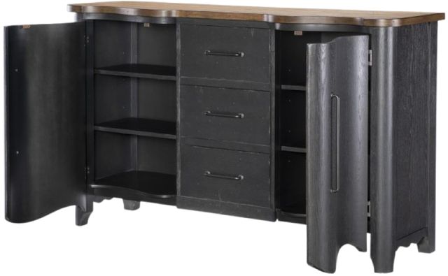 Legacy Classic Vintage Market Barnwood Oak/Kettle Black Chest-4