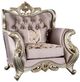 Furniture of America® Albacete Champagne/Purple Accent Chair-0