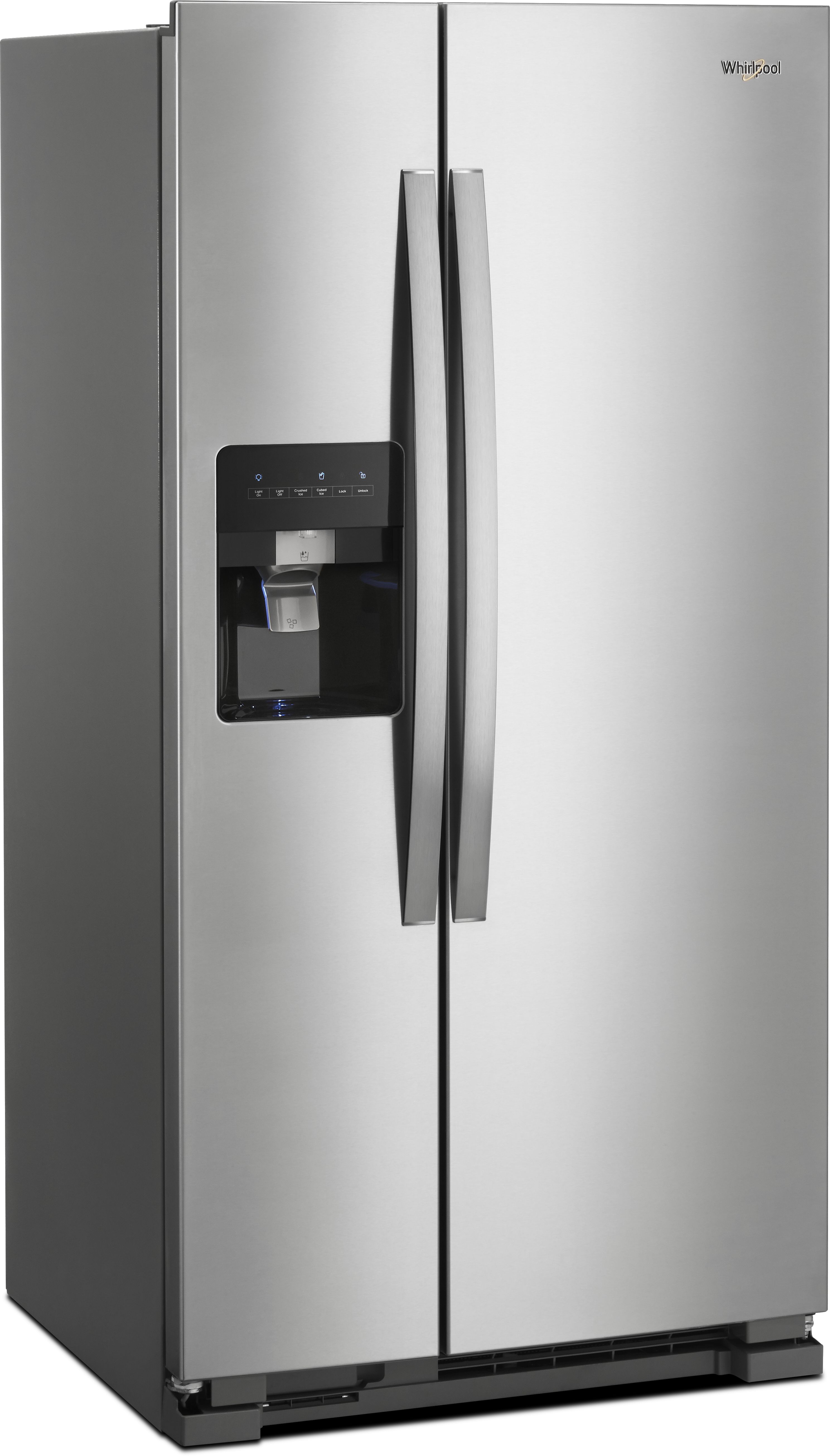 Whirlpool 33 in. 21.4 Cu. Ft. Monochromatic Stainless Steel Side-By-Side Refrigerator