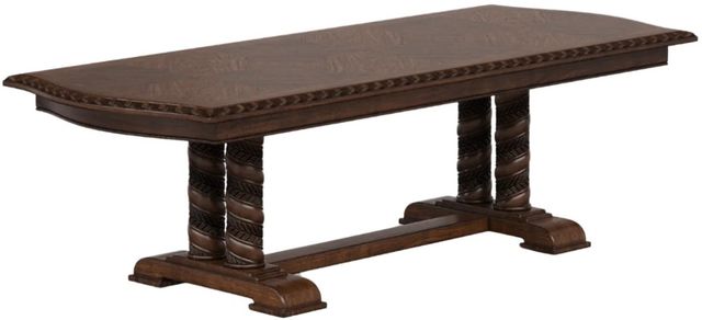Bernards Coventry Brown Trestle Dining Table-0