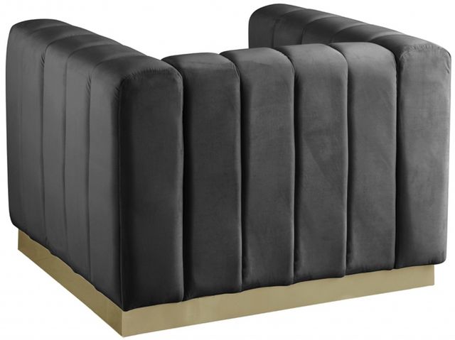 Meridian Furniture Marlon Grey Velvet Chair-1