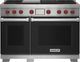 Wolf® 48" Black Pro Style Dual Fuel Range-0